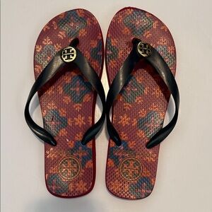 Tory Burch Multicolor Floral Flip Flops